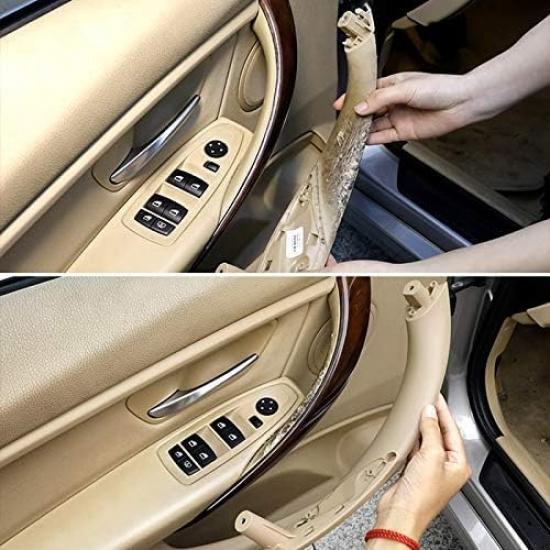 For BMW 3 Series Inner Door Handle, Inner Door Support Trim Pull Strap Cover Driver Front Left Right Side Door Armrest Bracket for BMW F30,