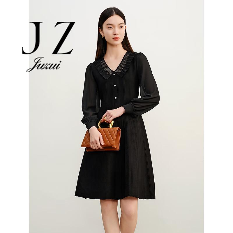 JUZUI Elegant Beaded Knitted Midi Dress