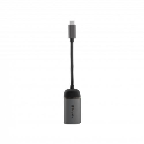 Verbatim 49146 USB-C to Gigabit Ethernet Adapter, USB 3.1 GEN 1, Gigabit Ethernet, Grey/Black