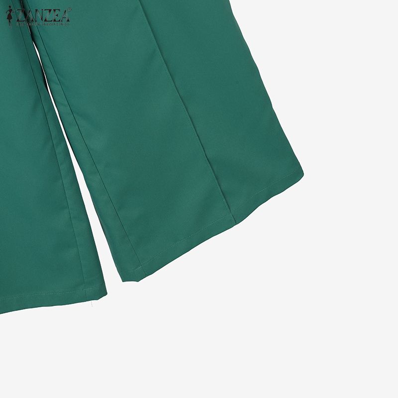 ZANZEA Women Sleeveless Vest Tops and Pants Summer Two Piece Suit Sets