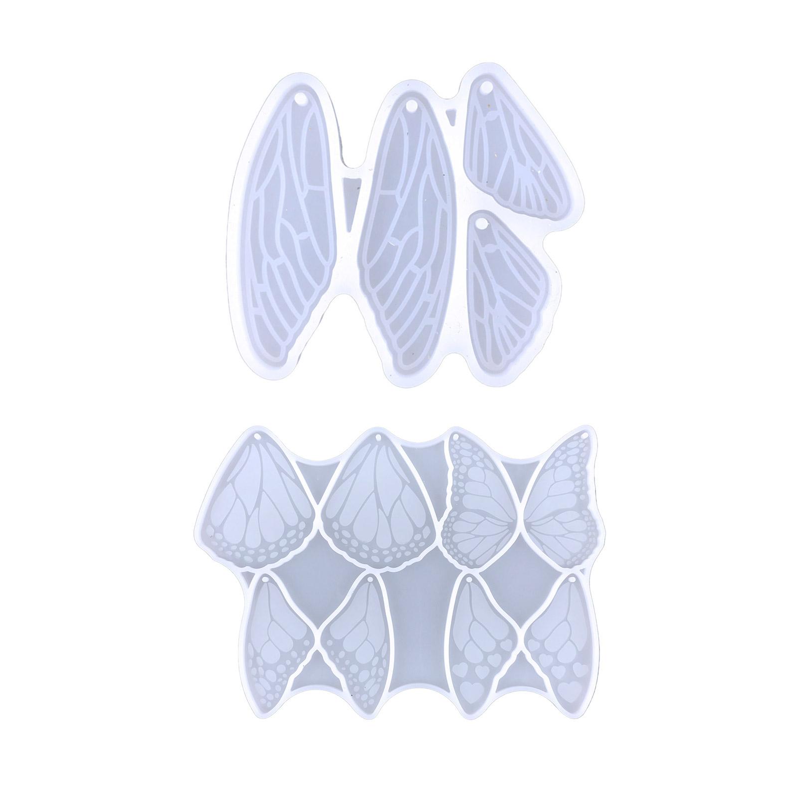 Earrings Silicone Mold Butterfly-Wings Resin Mold for Pendant Jewelry Making 1 чистый
