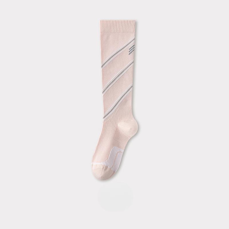 Nahtlose Yoga Sportsocken, Damen Schnelltrocknende Radsocken, Reflektierende Straßenlaufsocken mit Kompression, Leichte Wadensocken, Geruchshemmend