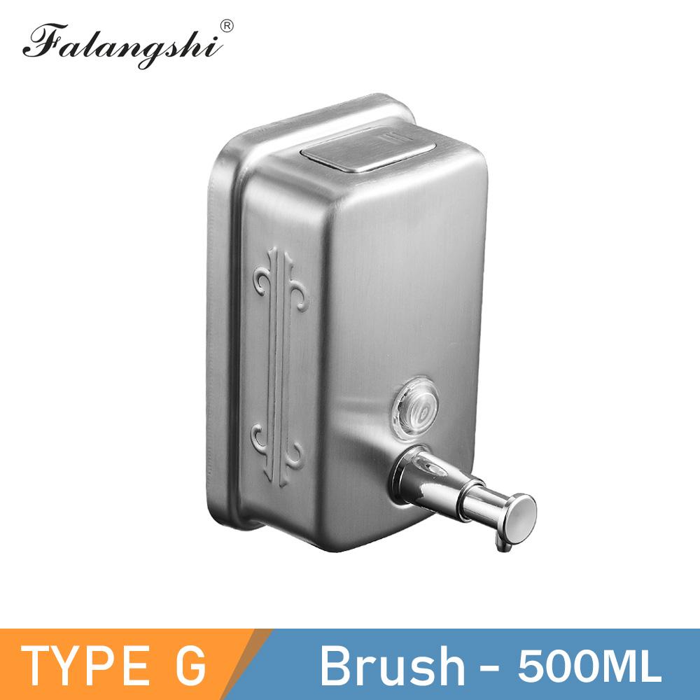 

Диспенсер для жидкого мыла для ванной комнаты 500/800/1000 мл настенный насос для мыла аксессуары для ванной комнаты из нержавеющей стали 304 WB8607