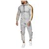 Moda Uomo Due Pezzi Color Blocking Moda Sportiva Tuta Larga Uomo