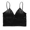 Summer Silk  Push Up Triangle Bras For Women Sexy Beach Bikini Crop Tops V Neck