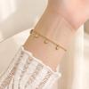 Titanium Steel Love Pendant Bracelets Adjustable Hypoallergenic Women's Bracelet Non Tarnish Personality Foot Chain