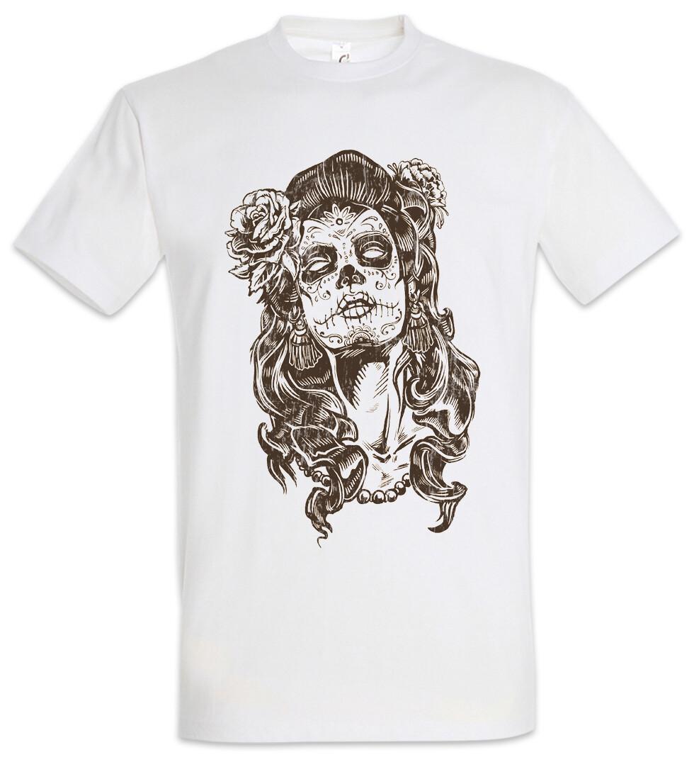Dia de Muertos I T-Shirt Gang Latino Mexico Sugar Latin Sugar Tattoo Skull XL