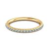 Blue Topaz Eternity Band Ring -925 Sterling Silver Gold Vermeil