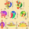 32Pcs Mexican Fiesta Hanging Swirl Decorations - Taco Twosday Birthday, Cinco De Mayo Party Supplies - Taco Party Ceiling Hanging Decorations for