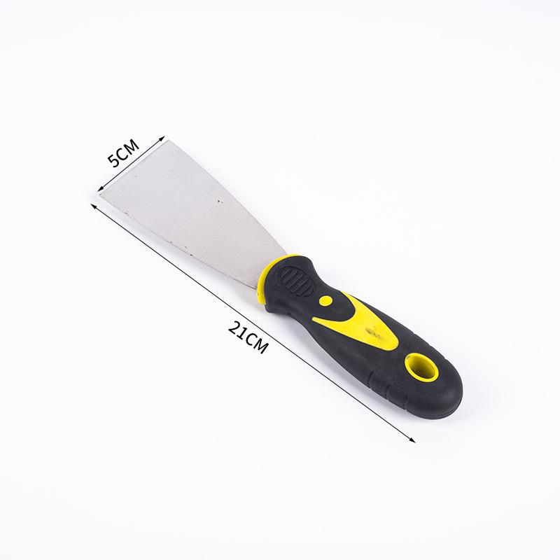 Two-Color Stainless Steel Putty Scraper: Thickened Decorative Shovel and Cleaning Tool