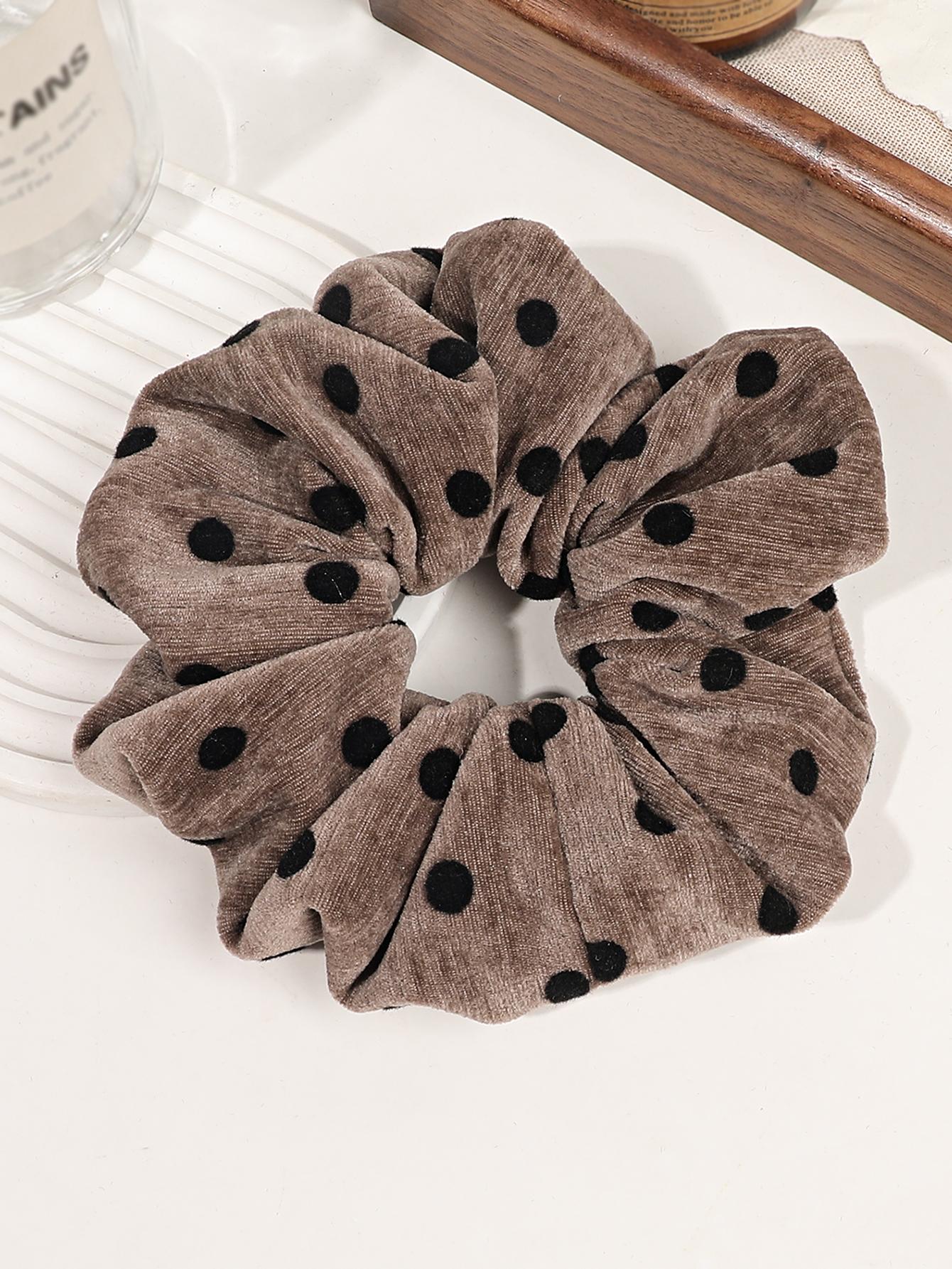 

Твердые разноцветные резинки для волос в горошек для женщин и девочек, эластичные резинки для волос без повреждений для тонких густых волос