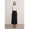 1161111 Belted Flonel Wool Skirt