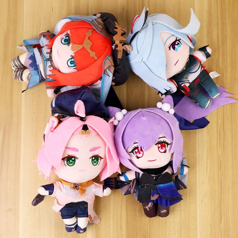 Genshin Impact Plush Anime Wriothesley Neuvillette Lyney Furina Clorinde Tartaglia Stuffed Plushies Dolls Toys Fans Collection