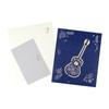 Birthday Greeting Card Paper Sculpture Guitar Happy Birthday Card with Envelope For Kid Adult Anniversary Celebration