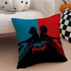 DDaft PPunk Band Cushion Cover Throw Pillow Cover Hidden Button Durable Polyester Chair Cushion
