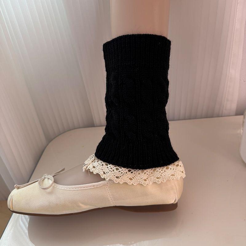 Ankle Warmers Leg Womens Winter Warm Stretch Knitted Slouch Thermal Ladies Thick Cuffs Boot Socks Female Gaiter Lolita Gift