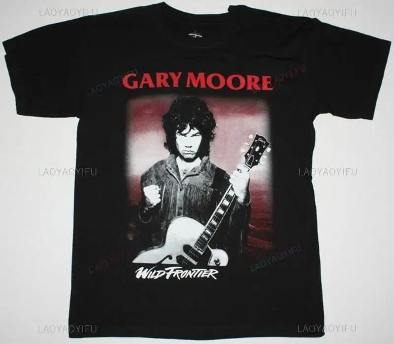 Gary Moore Wild Frontier87 Fashionable street casual trend Comfortable summer allpurpose Tshirt for men and women S