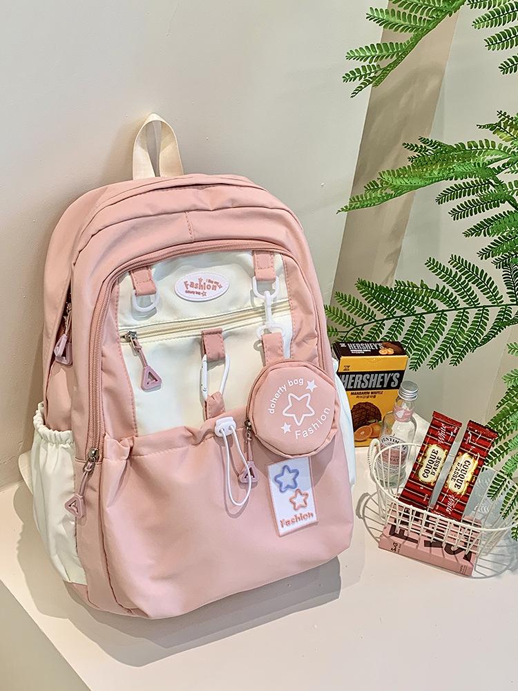 2025 Korean-Style Women's Backpack: Large Capacity, Stylish School Bag for Junior High Girls