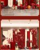 New Chinese Style White Ornament Banquet Decoration Set for Hotel Background Wall