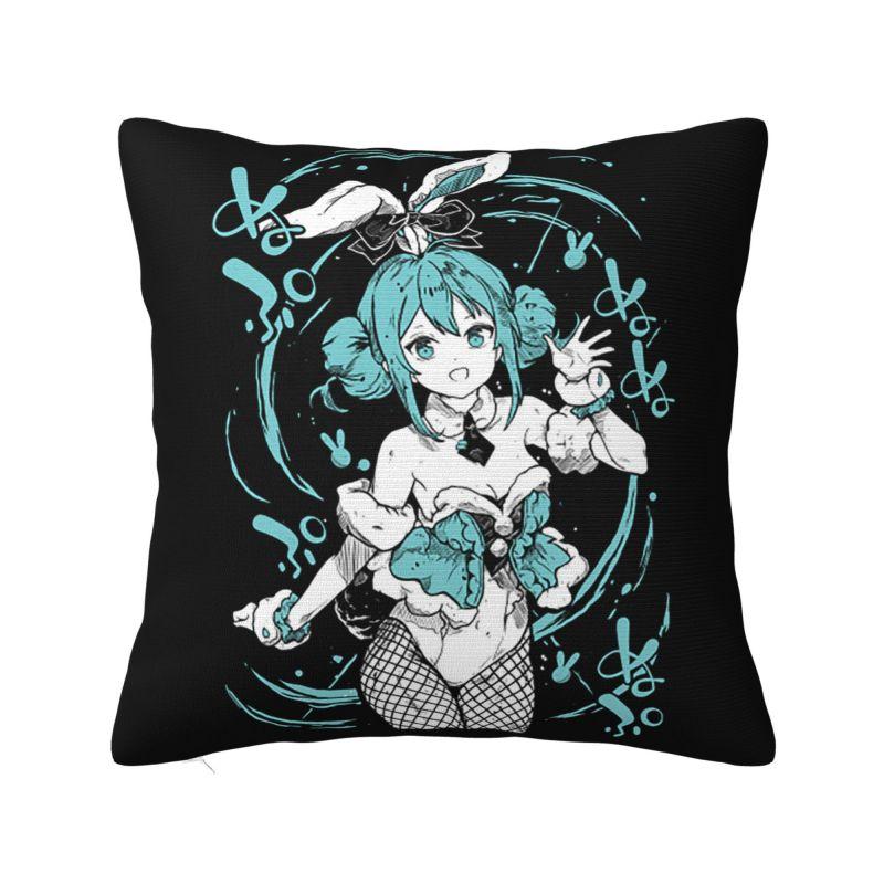 Custom Hatsunes Miku Anime Nordic Throw Pillow Covers Cartoon Manga Chair Cushion
