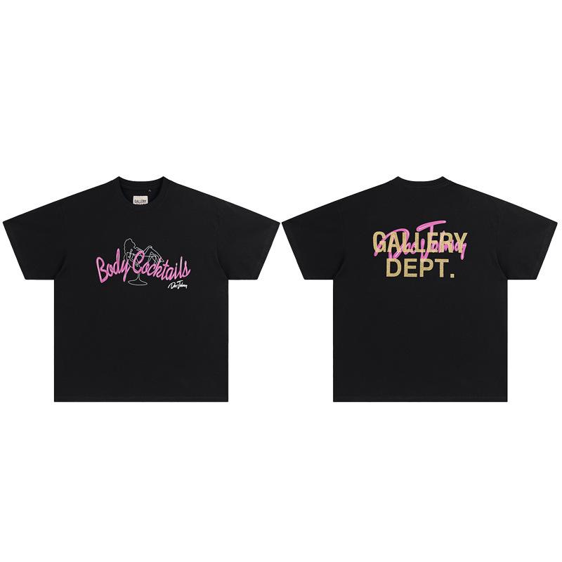 GALERIE Tricou la modă 23SS Body Cocktails cu imprimeu, guler rotund și mânecă scurtă