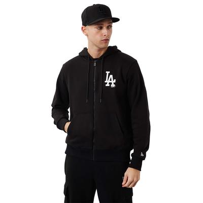 MLB League Los Angeles Dodgers Essential Zip Hoodie, Mens Black Sweatshirt