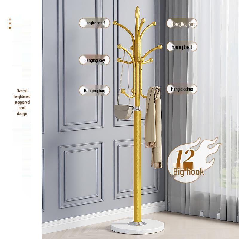 European Style Floor-Standing Coat and Bag Rack for Bedroom