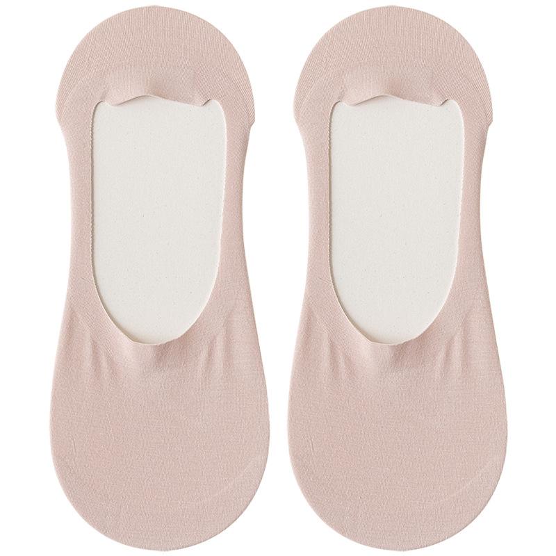 5 Pairs Socks Women's Boat Socks Summer Thin Invisible Shallow Mouth Non-slip Heel Shoes Socks