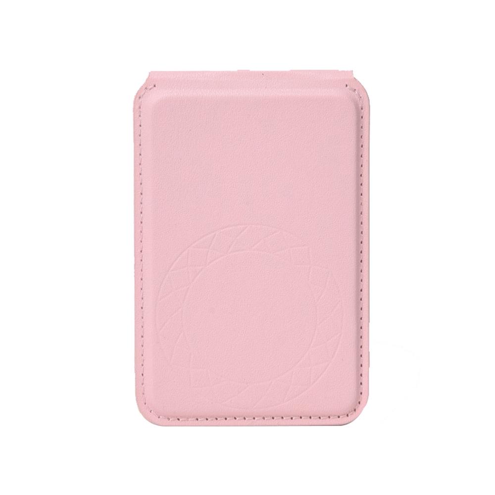 Magnetic Phone Stand & Card Holder – Folding Card Sleeve & Business Card Holder розовый