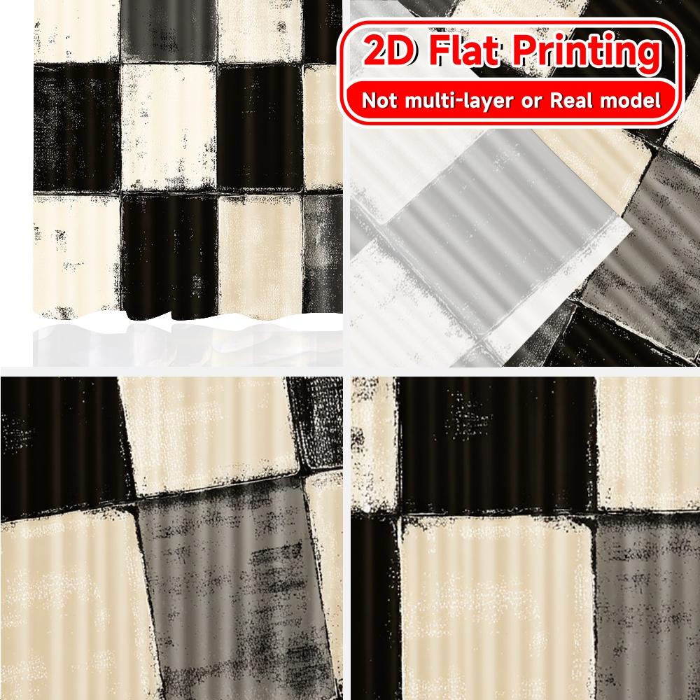 Set Of 2 Flat Printing Curtains Without Rod Coffee Gnomes Mugs Women Is Day Festival Fashion Versatile Fabric Curtain Polyester