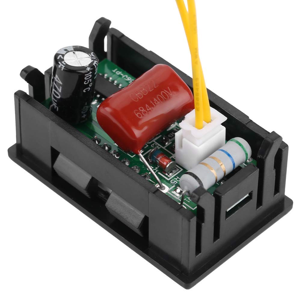 AC Voltmeter Digital LED Display Voltage Meter Panel 2 Wire Mini Voltage Tester 70-380V Volt Gauge