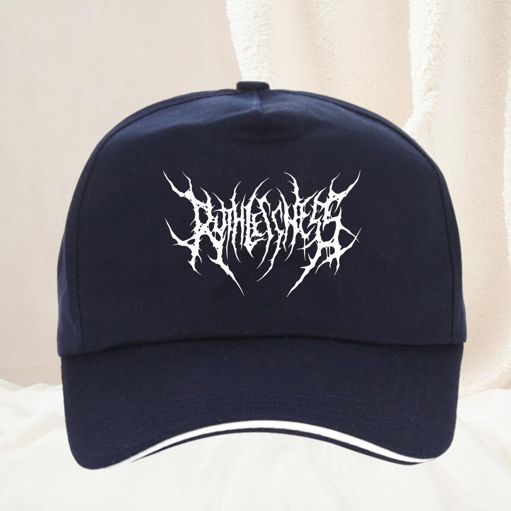 Retro Washed Baseball Cap for Unisex Women Gothic Street Punk Round Hat Casual Outdoor Sports Hat
