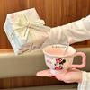 Genuine high-value children's water cup cute ceramic mug dormitory office coffee mug for girl's birthday gift