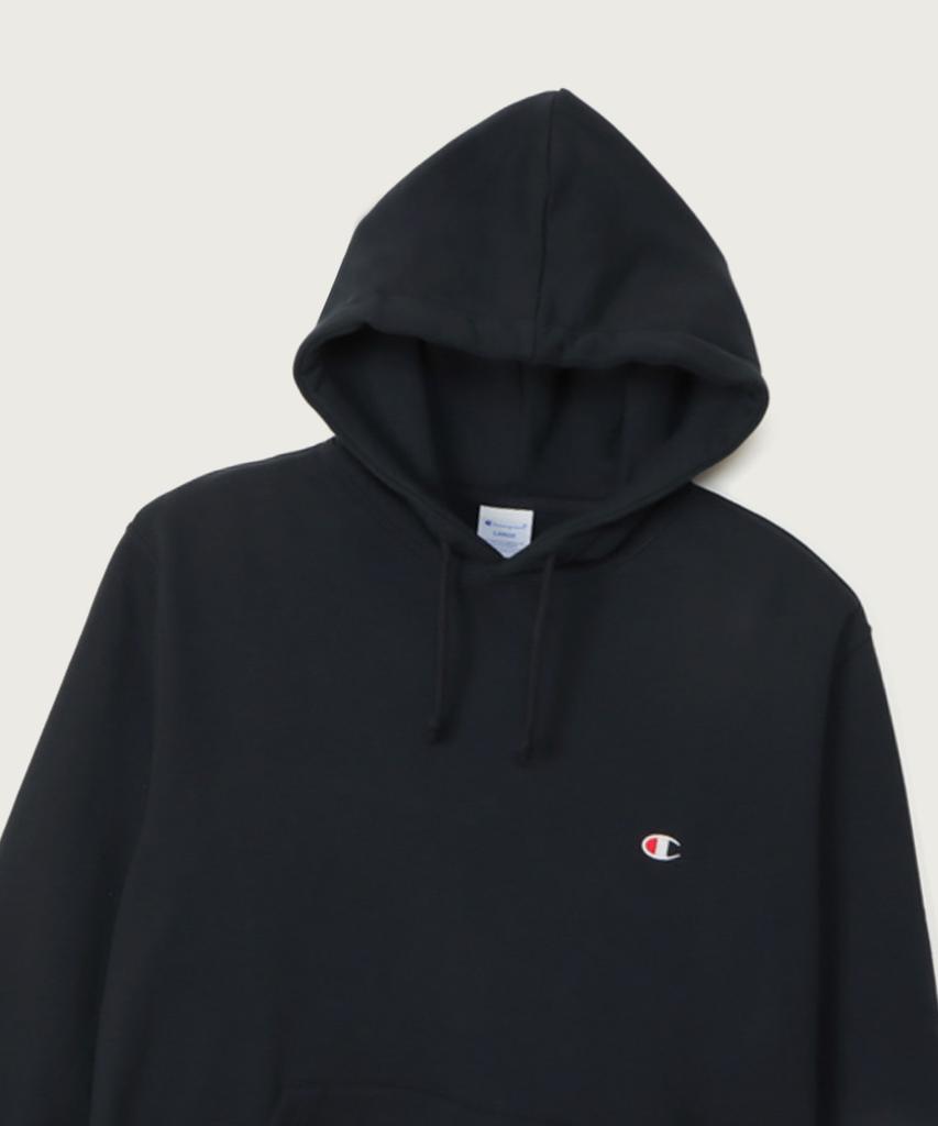 Basic C-Logo Regular Fit Hoodie Navy