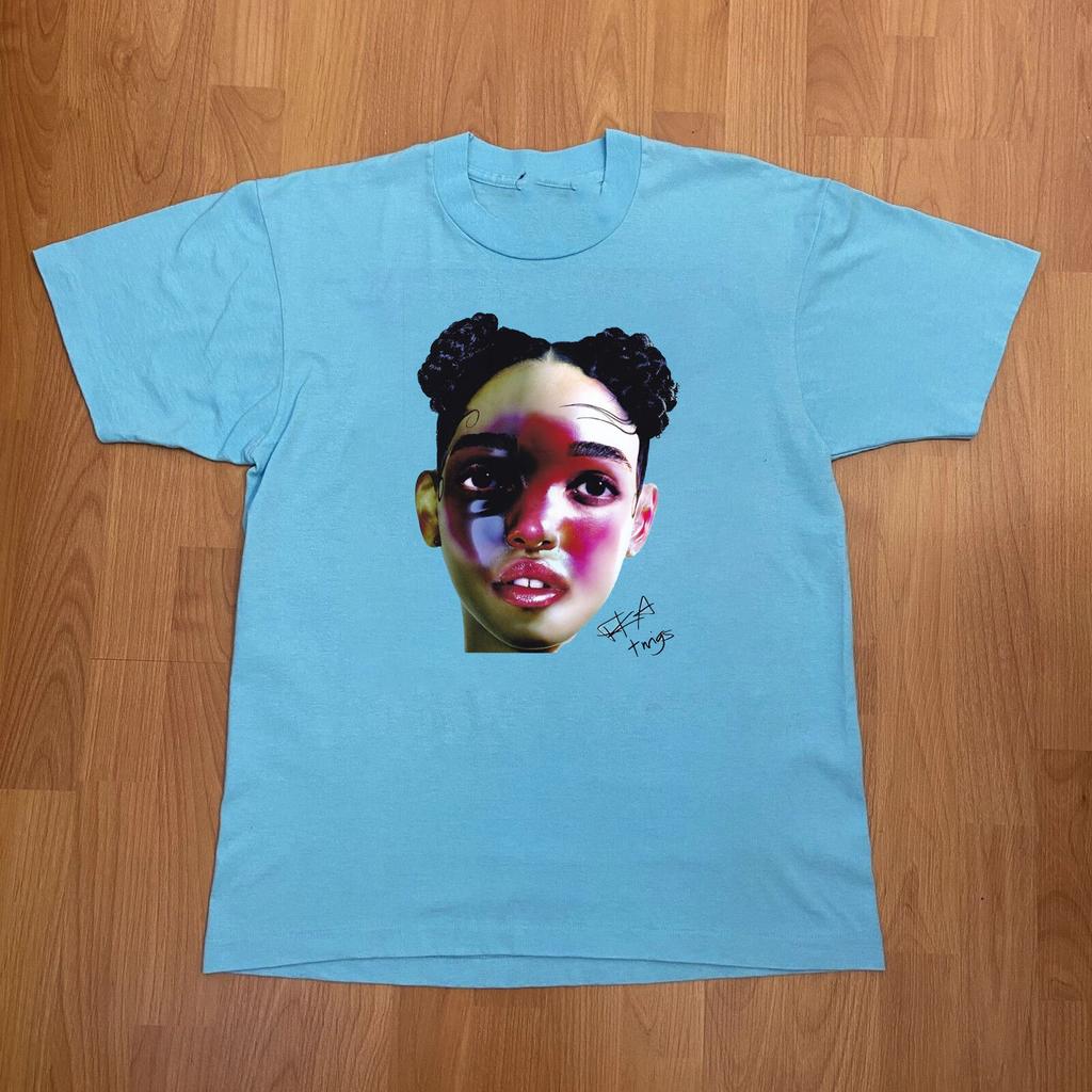 FKA Twigs Light Blue Cotton Shirt Full size S-5XL Unisex H477