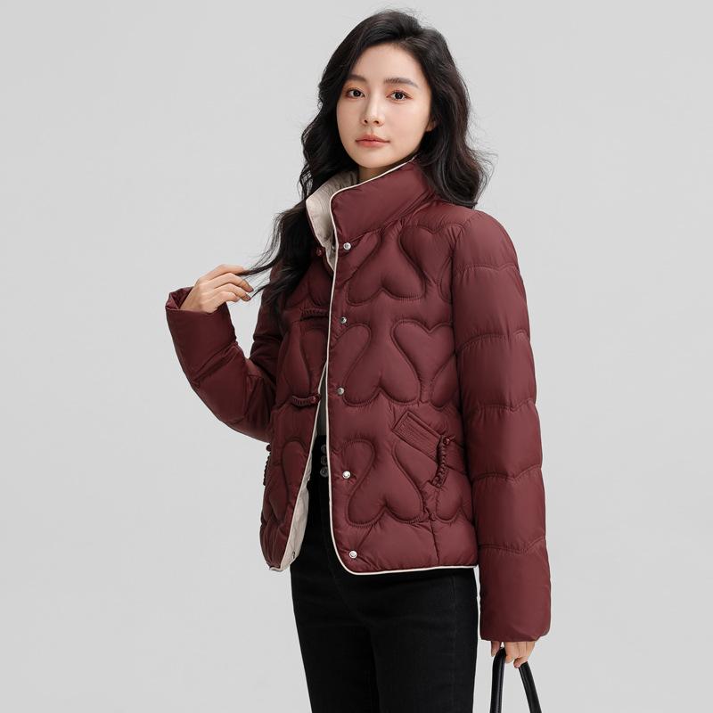 Kurtka bawełniana Plus Size Ethnic Wind Cotton Jacket damska krótka stojąca kołnierz Temperament Cotton Clothing Fashion Ageing Cotton Jacket