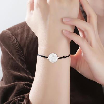 Skyrim Stainless Steel Seven Archangels Charm Bracelet Women Men Adjustable Rope Bracelets Amulet Seal Of Solomon Jewelry Gift