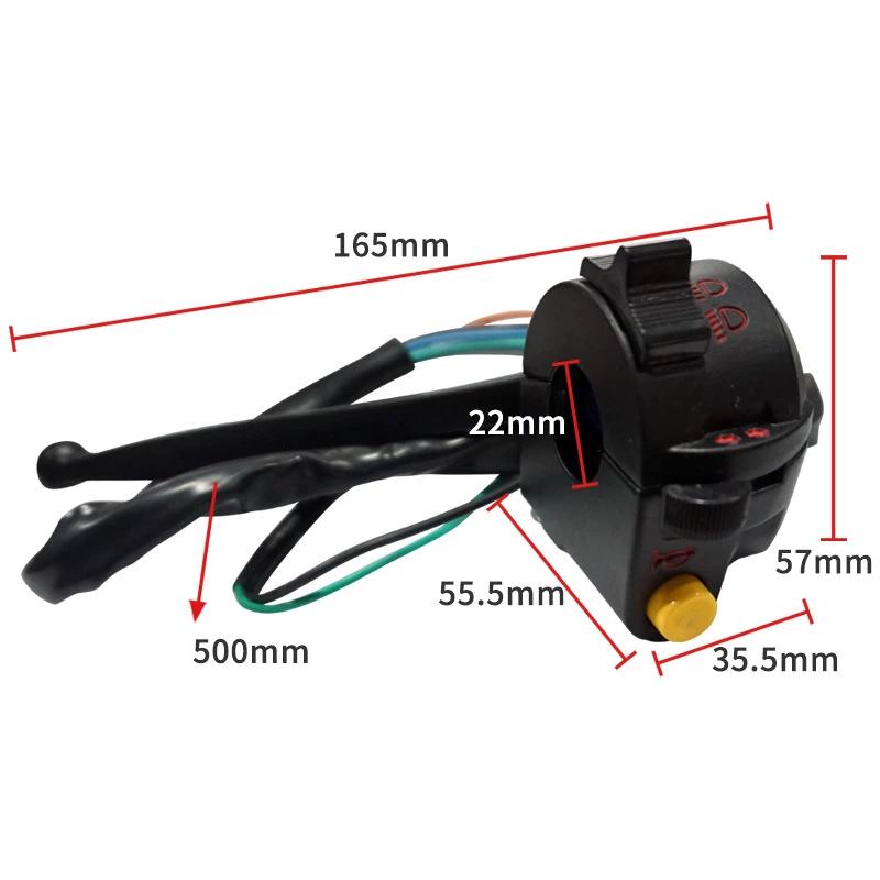 Motorcycle Parts JH70 JH90 Scooter Little Turtle Switch Handlebar Assembly With Handle