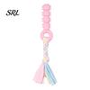Dog Dental Health Toys Spiky Chew Toy with Cotton Rope, Pet Molar Stick Toy, Interactive Indoor Games for Small Medium Dogs Teeth Cleaning Stress