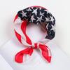 Bandana Square Scarf American Flag Striped Headband Wrap Handkerchief for Unisex