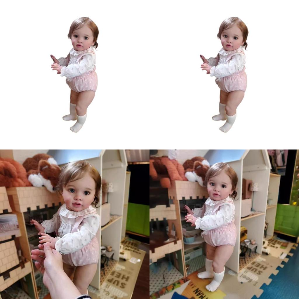 Silikonowa Lalka Niemowlę Reborn z Realistycznymi Cechami Dla Kolekcjonerów i na Prezent