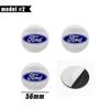 4pcs 56/60/65mm Car Styling Wheel Center Hub Caps Stickers Badge For Ford Focus Fiesta Mondeo Fusion Explorer Escape Edge Kuga