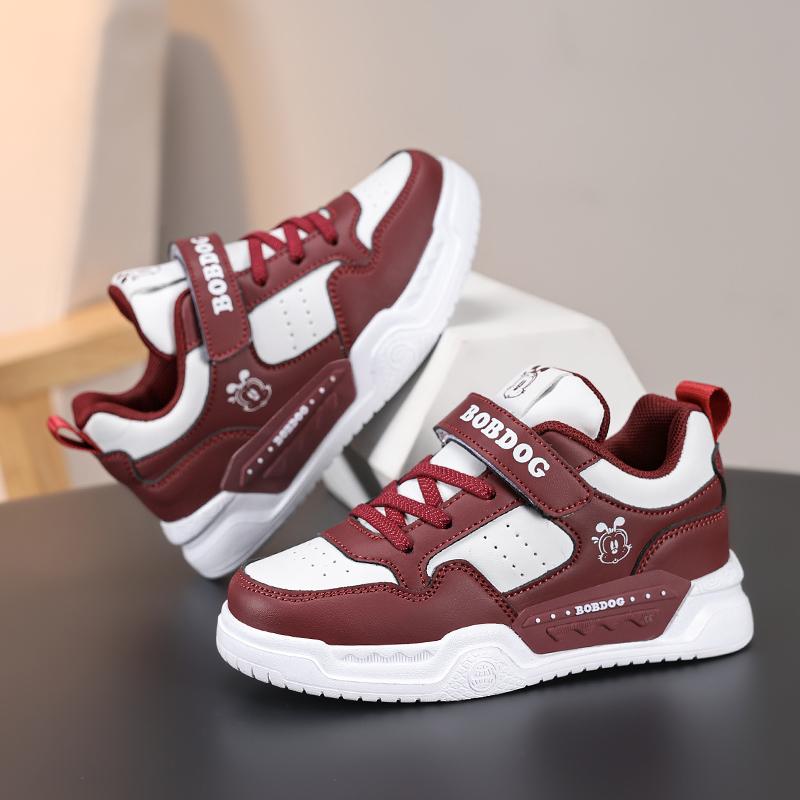 Children's Fashion Velcro Thick Sole Height Increasing Low Cut Casual Board Shoes Outdoor Casual Sports Shoes 28-38