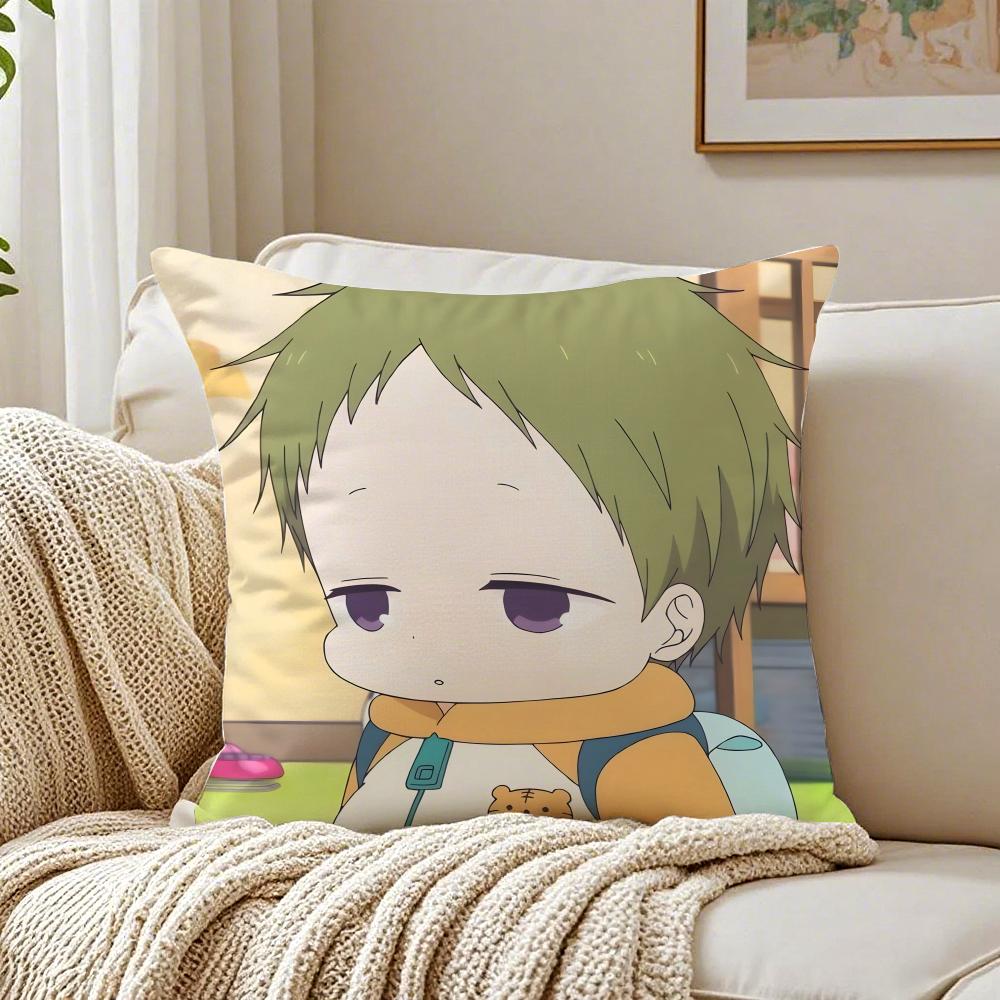 Cute Sweet Character K-Kotaro Cushion Cover Linen Pillowcase Soft For Sofa Bed Home Room Decor