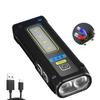 NEW Super Bright LED Source Flashlight Work Lamp with Magnet Alarm SOS Key Chain Power Bank Waterproof Emergency Flashlight