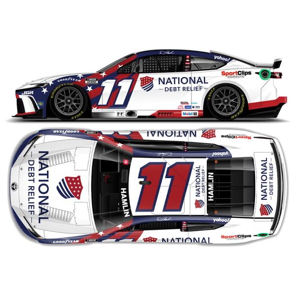 Kyosho Lionel Racing Scale Scale Model of the 2025 National Debt Relief Toyota Camry Denny Hamlin Finished LR323574 1/64 XSE, #11, Model,