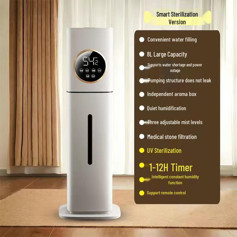 8L Aromatherapy Humidifier with Large Mist for Bedroom and Nursery