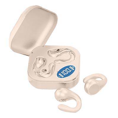 Ohrclip Bluetooth Ohrhörer HiFi-Sound Open-Ear Kabellose Kopfhörer mit Leistungsanzeige für Sport