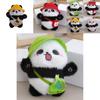 Keyifli Mini Peluş Panda Anahtarlık Bebek Sevimli Dolgulu Hayvan Kolye Ucu