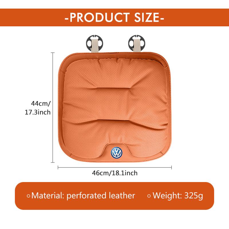 Car Velvet Airhole Seat Pad Perforated Leather Non Slip Cushion For Volkswagen VW Golf 4 5 6 7 Polo Jetta Sagitar Magotan Passat